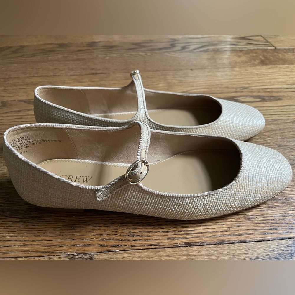 J. Crew Factory Woven Mary Jane Flats ~ Size 8.5